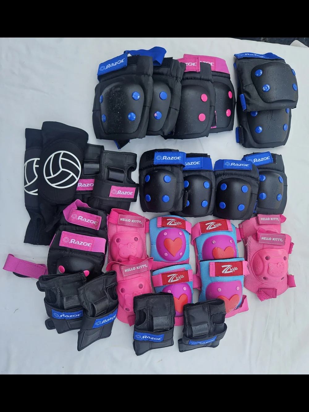 Razor Kids Protective Knee and Elbow Pads - Pink & Black